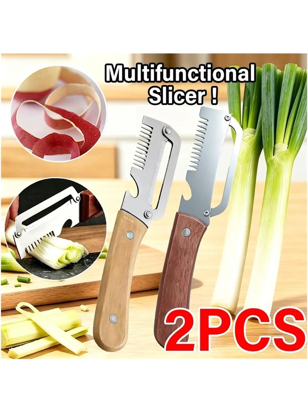 NWOT Fit for 2-in-1 Stainless Steel Peeler and Serrated Vegetable Slicer